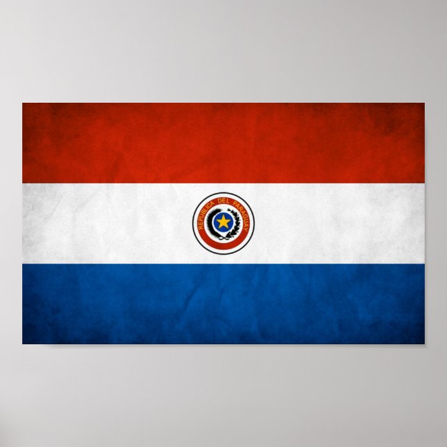 Paraguays nationalflagga poster (Framsidan)