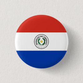 Paraguays nationella flagga knapp