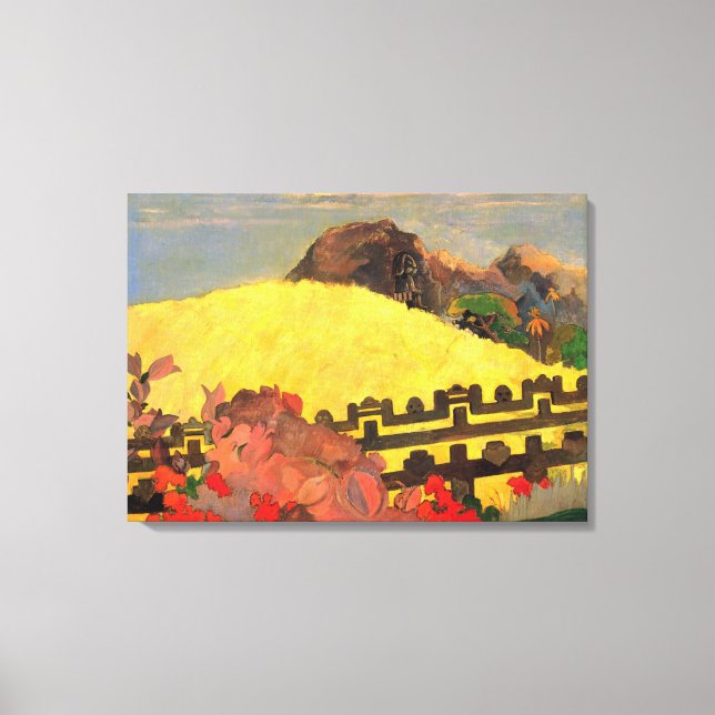"Parahi Te Marae" - Paul Gauguin Canvastryck (Framsida)