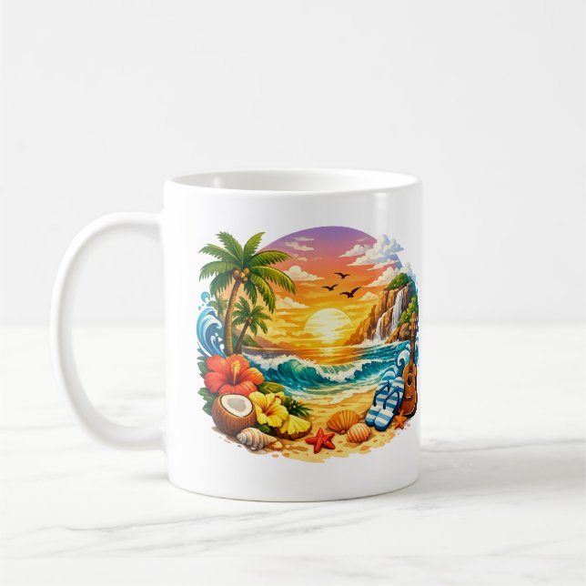 Paraíso en el Atardecer Kaffemugg (Vänster)