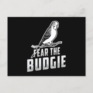 Parakeet Älskare fruktar Budgie Budgerigar Budgie Vykort