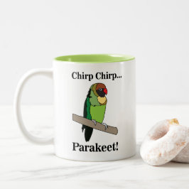Parakeet Bird  Två-Tonad Mugg