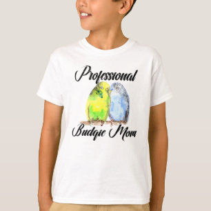 Parakeet Budgie Mamma Budgie Watercolor T Shirt