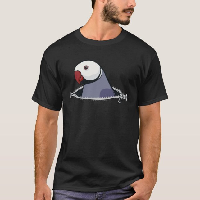 Parakeet Collar Bag Small Alexander Parakeet T Shirt (Framsida)