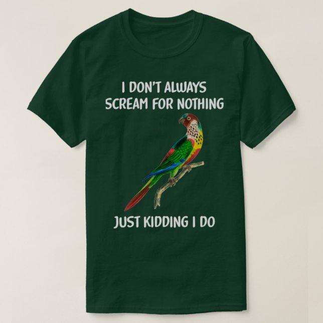 Parakeet Gift Funny Parrot Gift Parrots Bird Gift T Shirt (Design framsida)