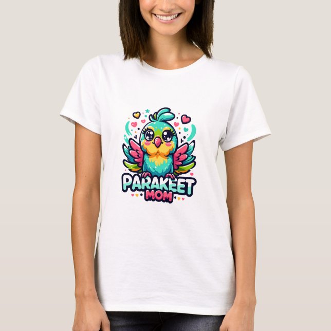 Parakeet Mamma T Shirt (Framsida)