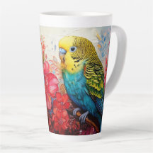 Parakeet med Flowers