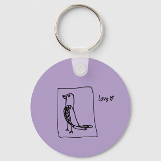 parakeet-nyckelkedja nyckelring