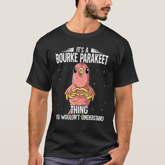 Parakeet Sak Bourke Parakeet T Shirt (Framsida)