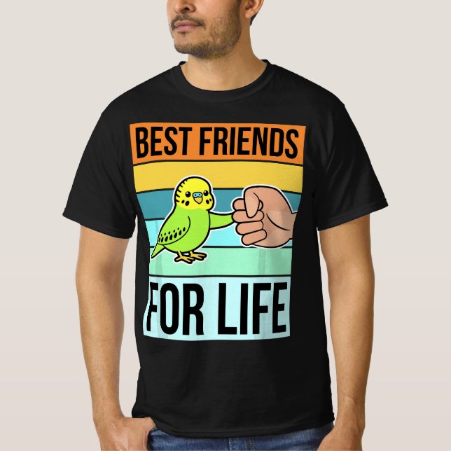 Parakeet T Budgie Items Bird Budgerigar Parrot  T Shirt (Framsida)