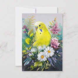 Parakeet Tackkort Card Tack Kort