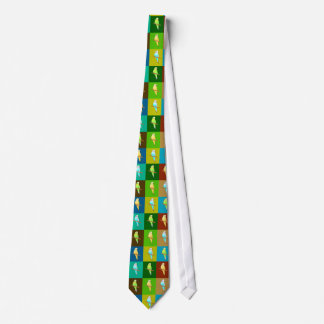 Parakeets Inlindad design i ärliga toner Slips