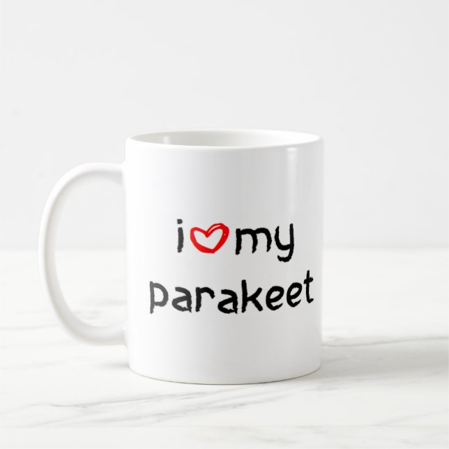 parakit hjärta kaffemugg (Vänster)