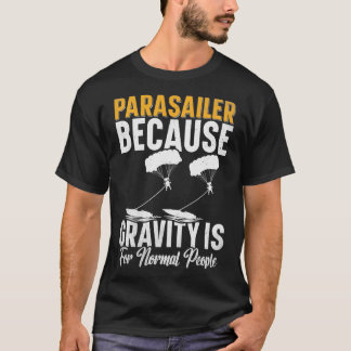 Paraktion är Parasailer Leksak Fallskärm Parasaili T Shirt