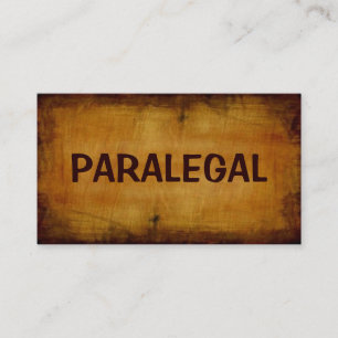 Paralegal Antique-Affärskort Visitkort
