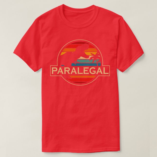 Paralegal Dinosaur T Shirt (Design framsida)