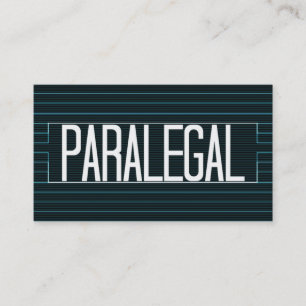 Paralegal Elegant Rand Affärskort Visitkort