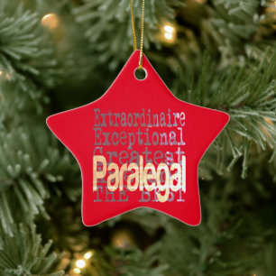 Paralegal Extraordinaire Julgransprydnad Keramik