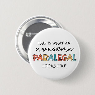 Paralegal Fantastisk Legal Assistant Funny Knapp
