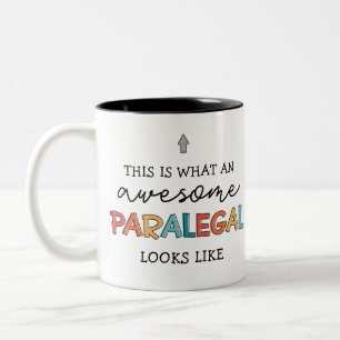 Paralegal Fantastisk Legal Assistant Funny Två-Tonad Mugg