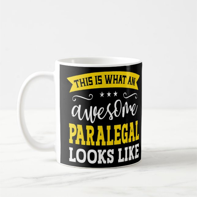 Paralegal Job Title Employee Funny Worker Paralega Kaffemugg (Vänster)