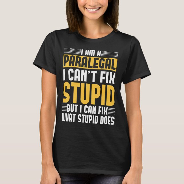 Paralegal Law Attorney Legal Assistant Firm Litiga T Shirt (Framsida)