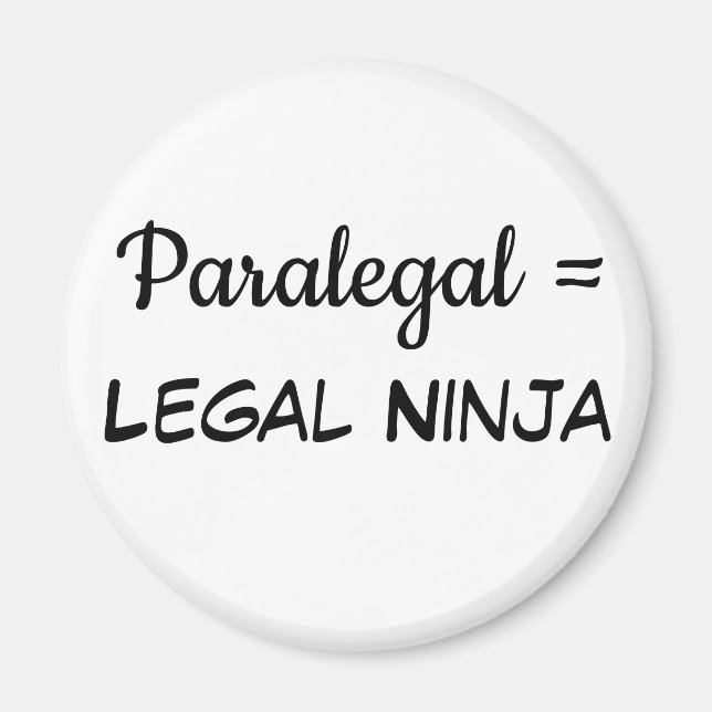 Paralegal = Legal Ninja Magnet (Framsidan)