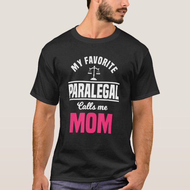 Paralegal Mamma Law Assistant Litigator Mor T Shirt (Framsida)