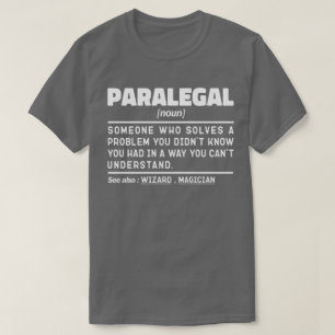 Paralegal Noun Definition Legal Assistant Humor T Shirt
