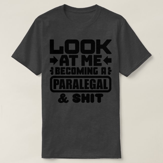 Paralegal Studenten T Shirt (Design framsida)