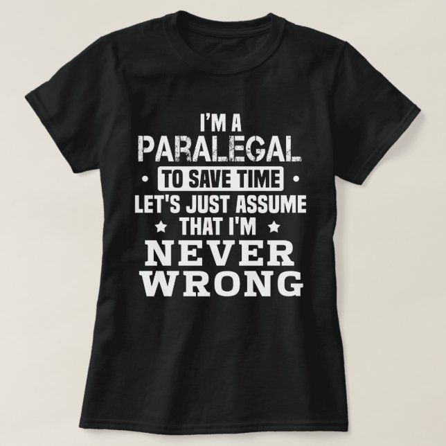Paralegal T Shirt (Design framsida)