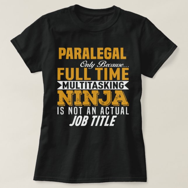 Paralegal T Shirt (Design framsida)