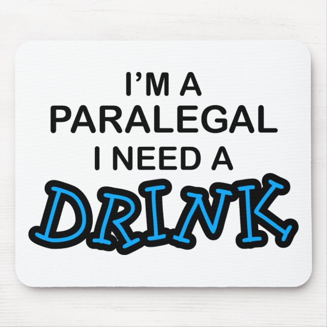 Paralegalbehov en drink musmatta (Framsidan)