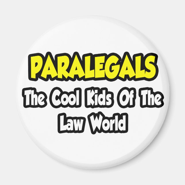 Paralegaler..Coola Juridiska barn World Magnet (Framsidan)