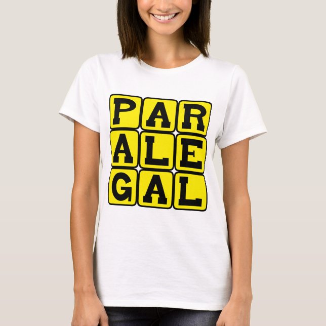 Paraljuridisk, juridisk assistent t shirt (Framsida)