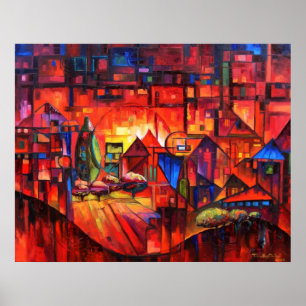 Parallax - Kanvastryck Poster