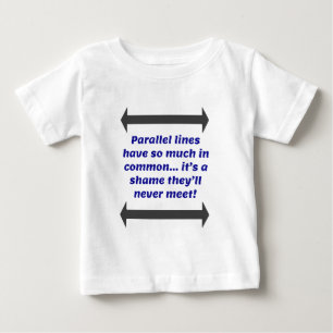 Parallel Linjer Math Joke T Shirt