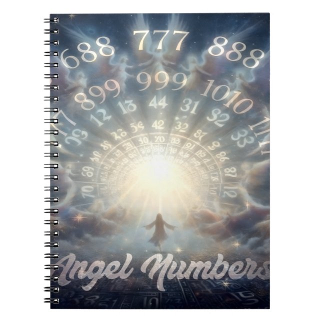 Parallel Realms Angel Numbers bärbara dator Anteckningsbok (Framsidan)