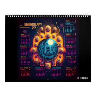 Parallell enhetlig valfri årskalender kalender