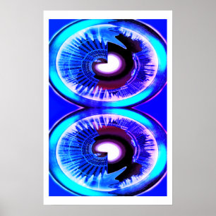 Parallella universum i månljuskonst poster