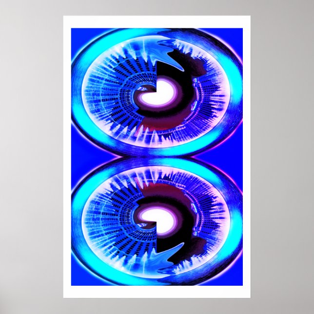 Parallella universum i månljuskonst poster (Framsidan)