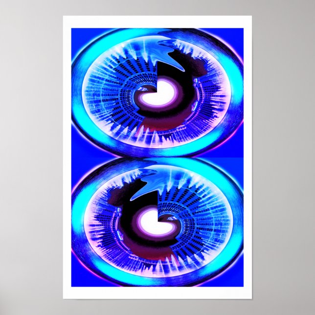 Parallella universum i månskenskonst poster (Framsidan)