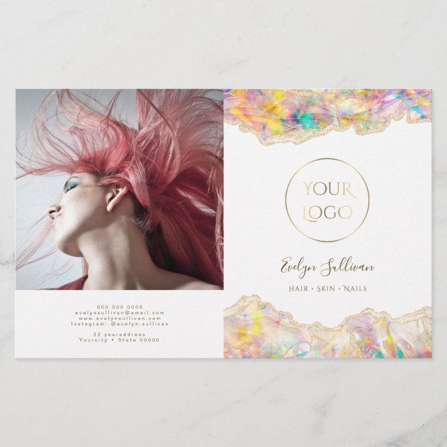 parallellbroschyr för opaldesign (Framsida)