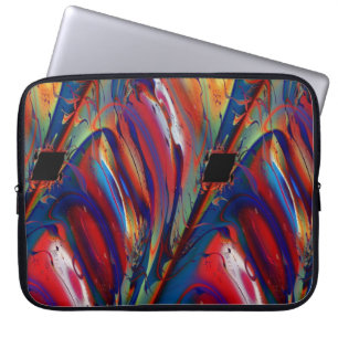 Parallellogram Coola Abstrakt Fine Art Fractal Laptop Fodral