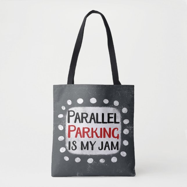 Parallellparkering är min Sylt-totetikett Tygkasse (Framsida)