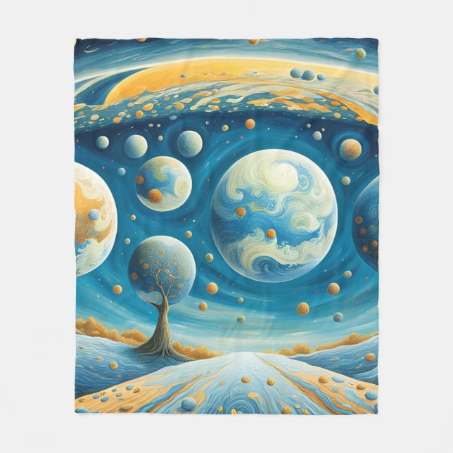 Parallelluniversum Fleecefilt (Framsidan)