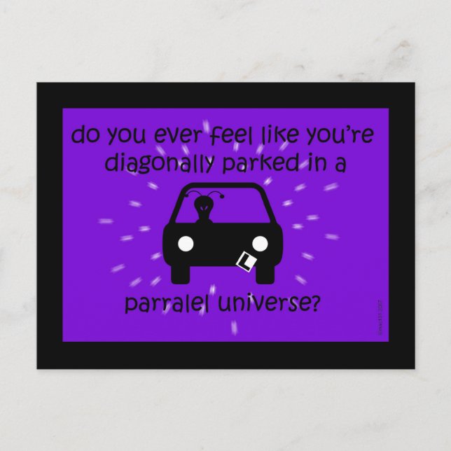 parallelluniversum vykort (Framsida)