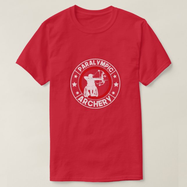 Paralympisk Idrottsman Sport Spel Paralympic Arche T Shirt (Design framsida)