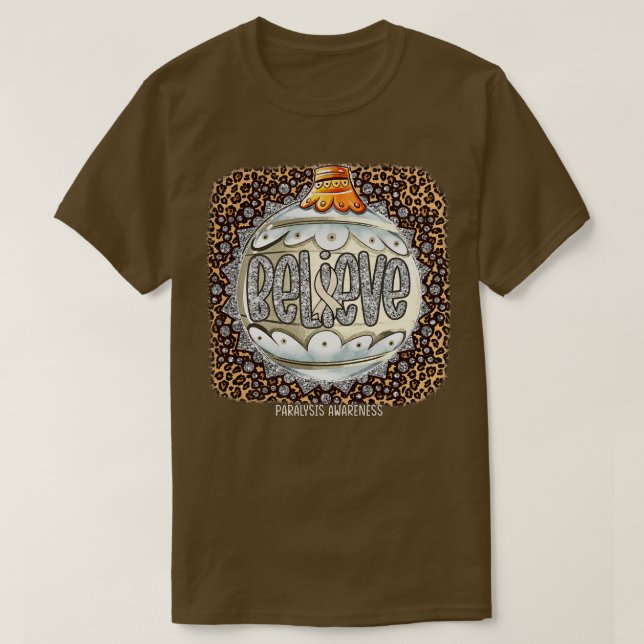 Paralys Awareness Tro Ornament Leopard chris T Shirt (Design framsida)