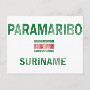 Paramaribo Surinam Designgrejor Vykort